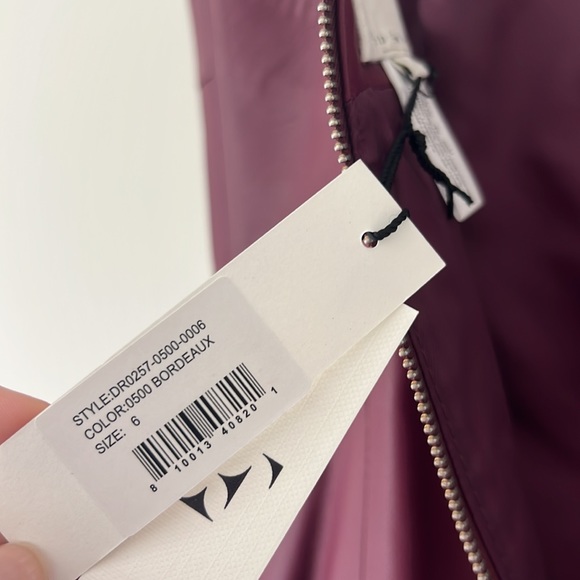 Fleur du mal Bordeaux Lamb Leather Mini Dress - Picture 12 of 13